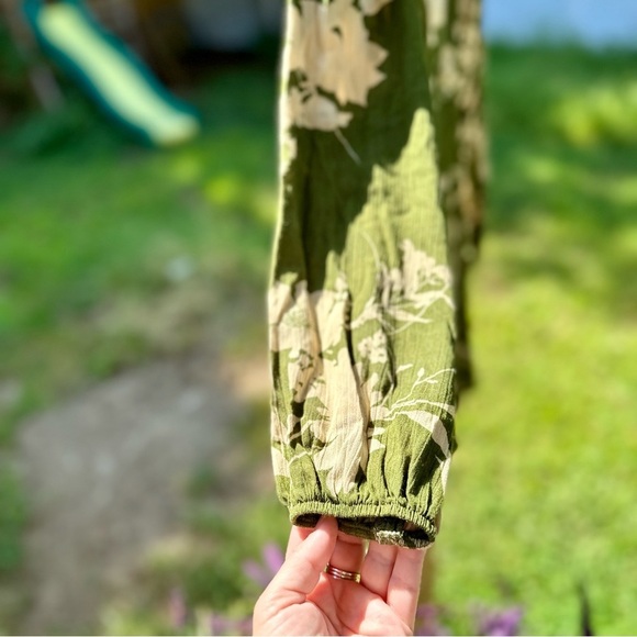 Free People Luna Chix NWT Beautiful dress amazing green and cream dress - Picture 6 of 11